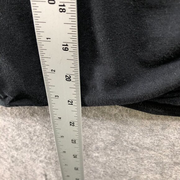 Helmut Lang Ruched Side Pull On Jersey Skirt Womens M Black Wool Modal Blend - Picture 5 of 11